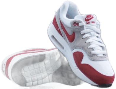Air Max 1 in OG White/University Red